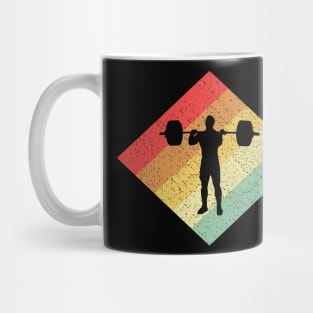 Retro Vintage 80s Weightlifting Gift For Weightlifters Mug